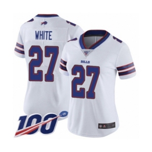 Women's Buffalo Bills #27 Tre'Davious White Vapor Untouchable Limited Player 100th Season Football Jersey