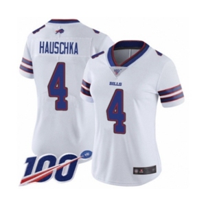 Women's Buffalo Bills #4 Stephen Hauschka White Vapor Untouchable Limited Player 100th Season Football Jersey