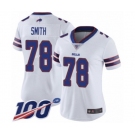 Women's Buffalo Bills #78 Bruce Smith White Vapor Untouchable Limited Player 100th Season Football Jersey