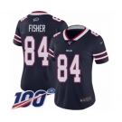 Women's Buffalo Bills #84 Jake Fisher Limited Navy Blue Inverted Legend 100th Season Football Jersey