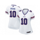 Women's Nike Buffalo Bills #10 Philly Brown Limited White NFL Jersey