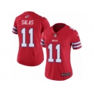 Women's Nike Buffalo Bills #11 Greg Salas Limited Red Rush NFL Jersey