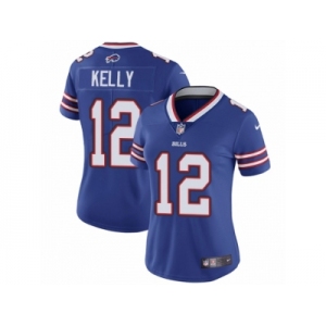 Women's Nike Buffalo Bills #12 Jim Kelly Vapor Untouchable Limited Royal Blue Team Color NFL Jersey