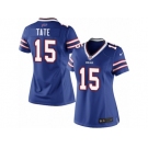 Women's Nike Buffalo Bills #15 Brandon Tate Limited Royal Blue Team Color NFL Jersey