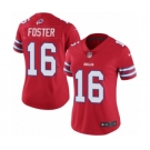 Women's Nike Buffalo Bills #16 Robert Foster Limited Red Rush Vapor Untouchable NFL Jersey