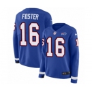 Women's Nike Buffalo Bills #16 Robert Foster Limited Royal Blue Therma Long Sleeve NFL Jersey