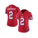 Women's Nike Buffalo Bills #2 Dan Carpenter Limited Red Rush NFL Jersey