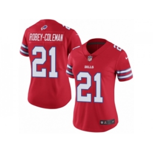 Women's Nike Buffalo Bills #21 Nickell Robey-Coleman Limited Red Rush NFL Jersey