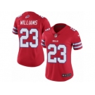 Women's Nike Buffalo Bills #23 Aaron Williams Limited Red Rush NFL Jersey