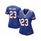 Women's Nike Buffalo Bills #23 Aaron Williams Royal Blue Team Color NFL Jersey