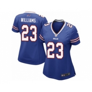Women's Nike Buffalo Bills #23 Aaron Williams Royal Blue Team Color NFL Jersey