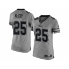 Women's Nike Buffalo Bills #25 LeSean McCoy Gray Stitched NFL Limited Gridiron Gray Jersey