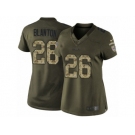 Women's Nike Buffalo Bills #26 Robert Blanton Limited Green Salute to Service NFL Jersey