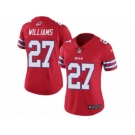 Women's Nike Buffalo Bills #27 Duke Williams Limited Red Rush NFL Jersey