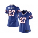 Women's Nike Buffalo Bills #27 Mike Tolbert Limited Royal Blue Team Color NFL Jersey