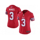 Women's Nike Buffalo Bills #3 E. J. Manuel Limited Red Rush NFL Jersey