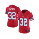 Women's Nike Buffalo Bills #32 O. J. Simpson Limited Red Rush NFL Jersey