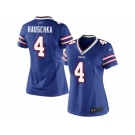 Women's Nike Buffalo Bills #4 Stephen Hauschka Limited Royal Blue Team Color NFL Jersey