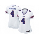 Women's Nike Buffalo Bills #4 Stephen Hauschka Limited White NFL Jersey