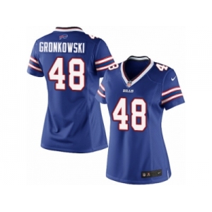 Women's Nike Buffalo Bills #48 Glenn Gronkowski Limited Royal Blue Team Color NFL Jersey