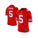 Women's Nike Buffalo Bills #5 Tyrod Taylor Limited Red Rush NFL Jersey