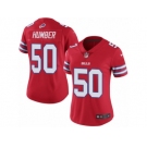 Women's Nike Buffalo Bills #50 Ramon Humber Limited Red Rush NFL Jersey