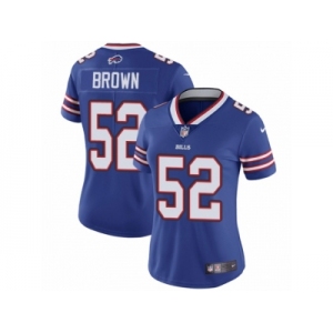 Women's Nike Buffalo Bills #52 Preston Brown Vapor Untouchable Limited Royal Blue Team Color NFL Jersey