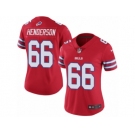 Women's Nike Buffalo Bills #66 Seantrel Henderson Limited Red Rush NFL Jersey