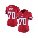 Women's Nike Buffalo Bills #70 Eric Wood Limited Red Rush NFL Jersey