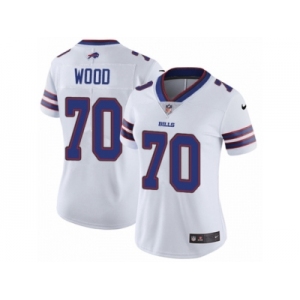 Women's Nike Buffalo Bills #70 Eric Wood Vapor Untouchable Limited White NFL Jersey