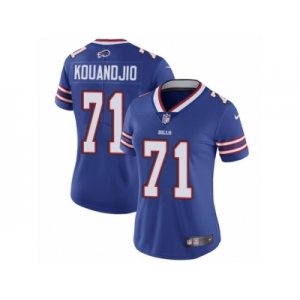 Women's Nike Buffalo Bills #71 Cyrus Kouandjio Vapor Untouchable Limited Royal Blue Team Color NFL Jersey