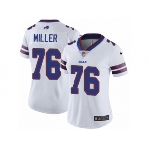 Women's Nike Buffalo Bills #76 John Miller Vapor Untouchable Limited White NFL Jersey