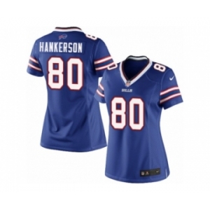 Women's Nike Buffalo Bills #80 Leonard Hankerson Limited Royal Blue Team Color NFL Jersey