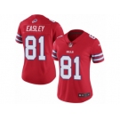 Women's Nike Buffalo Bills #81 Marcus Easley Limited Red Rush NFL Jersey