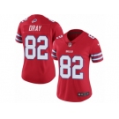 Women's Nike Buffalo Bills #82 Jim Dray Limited Red Rush NFL Jersey