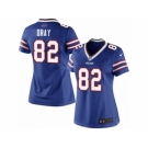 Women's Nike Buffalo Bills #82 Jim Dray Limited Royal Blue Team Color NFL Jersey