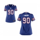 Women's Nike Buffalo Bills #90 Shaq Lawson Royal Blue Team Color NFL Jersey