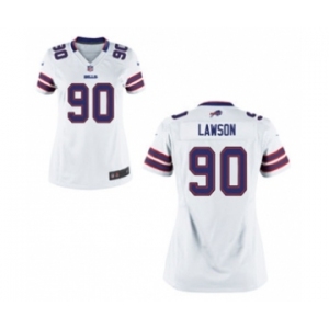 Women's Nike Buffalo Bills #90 Shaq Lawson White NFL Jersey
