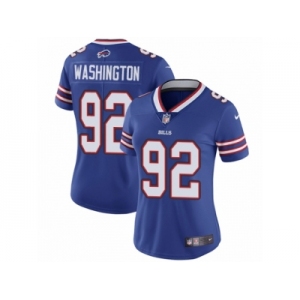 Women's Nike Buffalo Bills #92 Adolphus Washington Vapor Untouchable Limited Royal Blue Team Color NFL Jersey