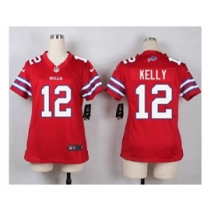 nike women nfl jerseys buffalo bills #12 jim kelly red[nike]