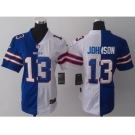 nike women nfl jerseys buffalo bills #13 steve johnson white-blue[nike split]