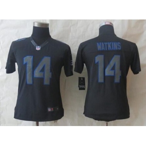 nike women nfl jerseys buffalo bills #14 watkins black[nike impact limited][watkins]