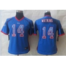 nike women nfl jerseys buffalo bills #14 watkins blue[Elite drift fashion][watkins]