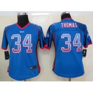 nike women nfl jerseys buffalo bills #34 thomas blue[Elite drift fashion]