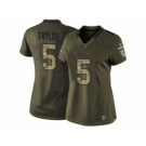 nike women nfl jerseys buffalo bills #5 taylor army green[nike Limited Salute To Service]
