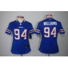 nike women nfl jerseys buffalo bills #94 williams blue[nike limited]