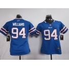 nike women nfl jerseys buffalo bills ##94 williams blue[nike]