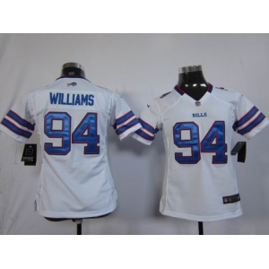 nike women nfl jerseys buffalo bills #94 williams white[nike]