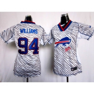 nike women nfl jerseys buffalo bills #94 williams[fem fan zebra]
