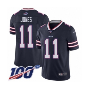 Youth Buffalo Bills #11 Zay Jones Limited Navy Blue Inverted Legend 100th Season Football Jersey